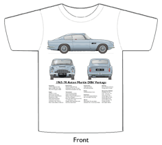 Aston Martin DB6 Vantage 1965-70 T-shirt Front